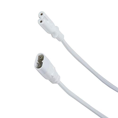 odedo Cable de alimentación de 2 metros, alargador euroconector IEC C8/C7, color blanco