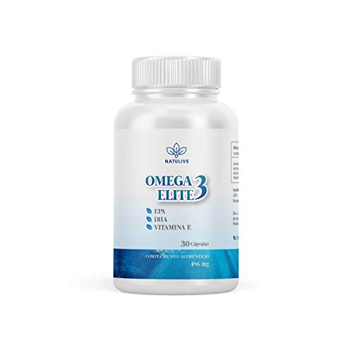 Omega 3 Puro | Reduce los niveles de colesterol | Aceite de pescado Omega 3 alta calidad + EPA/DHA + Vitamina E | Alta dosis de ácidos grasos omega 3 | Refuerza tu sistema cardiovascular | 30 cápsulas