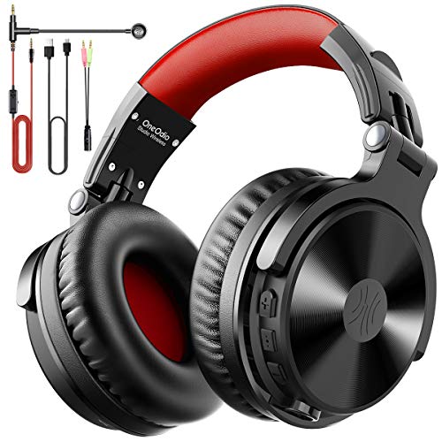 OneOdio Auriculares Bluetooth Over Ear Auriculares inalámbricos con micrófono Auriculares con Cable para Juegos, Sonido de Graves para iPad de teléfono Celular para PC