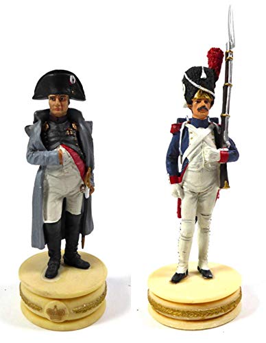 OPO 10 - Lote de 2 Figuras Soldados 1/32 60mm Napoleón 1o + Granadero Guardia Imperial N01 + N02