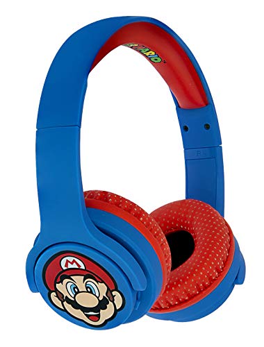 OTL SM0694 Super Mario Icon - Auriculares inalámbricos para niños de 3 a 7 años
