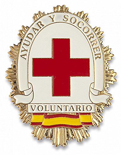 Outletdelocio. Placa Metalica voluntario Cruz Roja. Especial para Cartera de Bolsillo