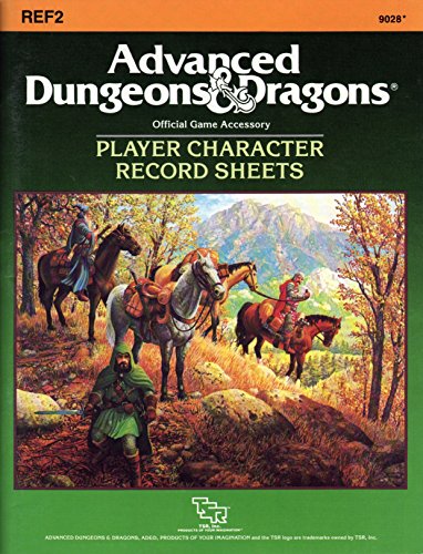 Player Character Record Sheets: Accessory (Advanced Dungeons and Dragons Game 2)
