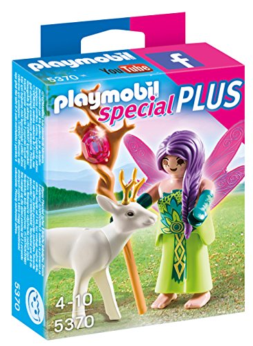 PLAYMOBIL- Special Plus Hada con Ciervo Playsets de Figuras de Juguete, Multicolor (5370)