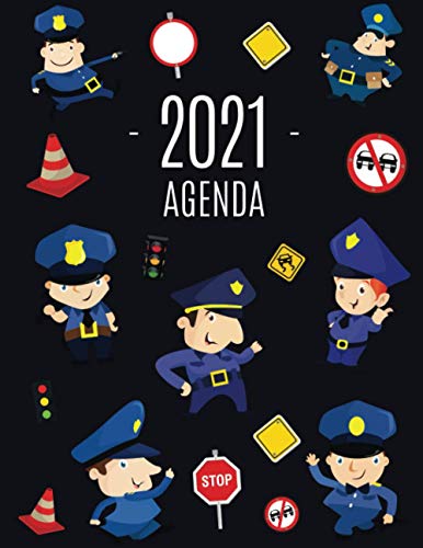 Policía Agenda 2021: Planificador Semanal | 52 Semanas Enero a Diciembre 2021