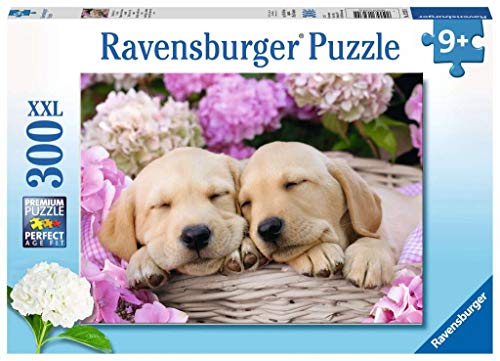 Ravensburger Kinderpuzzle- Dulces Perros en la Cesta, Color Amarillo (13235)