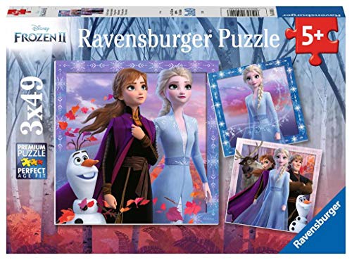 Ravensburger - Puzzle Frozen 2, Pack de 3 x 49 piezas (05011)