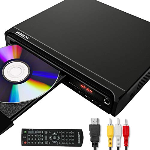 Reproductor de DVD para TV, DVD / CD / MP3 / MP4 con Conector USB, Salida HDMI y AV (Cable HDMI y AV Incluido)