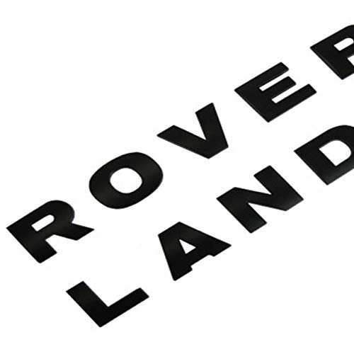 RNR Letras de Land Rover en negro mate mate con texto «Discovery Defender Freeland» + plantilla