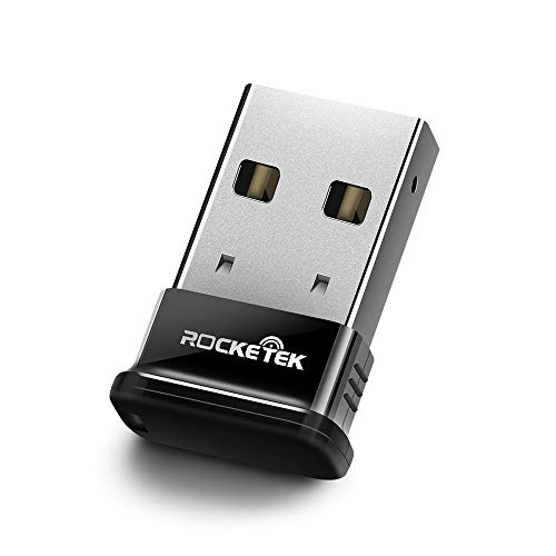 Rocketek USB Bluetooth 4.0 Low Energy USB Adapter - Support Windows 8, 7, XP; Classic Bluetooth and Stereo Headset Compatible usb 4.0 dongle