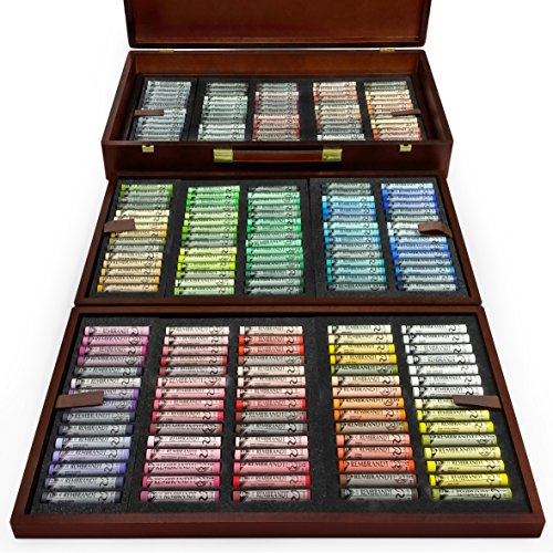 Royal Talens - Rembrandt Soft Pastels Box - Edición "Excelente" en baúl de madera - 225 colores de longitud completa