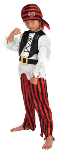 Rubies Fancydressfactory - Disfraz de pirata para niño, talla S (4 años) (883619S)