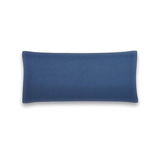 Sancarlos - Funda de almohada para cama, 100% Algodón percal, Color azul marino, Cama de 90 cm