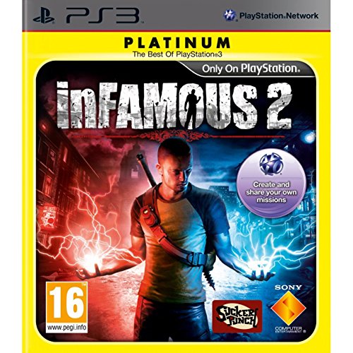 Sony inFamous 2 Platinum - Juego (PlayStation 3, Acción / Aventura, T (Teen))