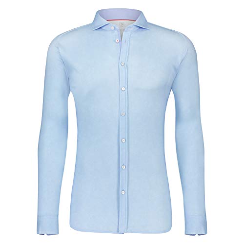SOTO - Camisa casual - para hombre azul L