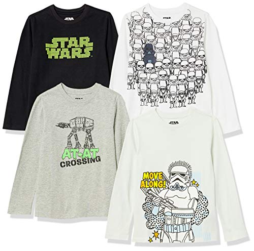 Spotted Zebra Disney Star Wars Marvel Long-Sleeve T-Shirts Fashion, Stormtroopers de La Guerra de Las Galaxias, 2 años