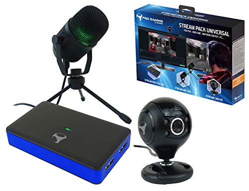Subsonic - Stream Pack accesorios para jugadores Con caja de captura de vídeo Full HD (PS4, PS4 Slim, PS4 Pro, Xbox One, Xbox One x, Nintendo Switch, PC)