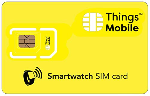 Tarjeta SIM para smartwatch / reloj inteligente - GSM / 2G / 3G / 4G - ideal para smartwatch / reloj inteligente con un crédito incluido de 10 €