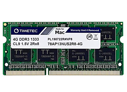 Timetec Hynix IC Compatible with Apple 4GB DDR3 1333MHz PC3-10600 SODIMM Memory Upgrade For Selected MacBook Pro/iMac/Mac Mini