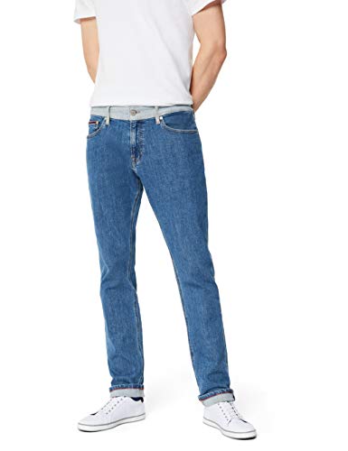 Tommy Jeans Hombre Tjm Scanton Heritage Slim Jeans, Azul (TJ DENIM COLORBLOCK 1A4), W32/L36