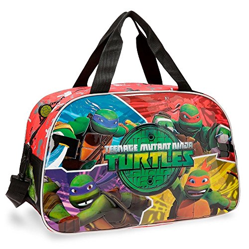 Tortugas Ninja Bolsa de Viaje, Color Verde, 27.72 litros