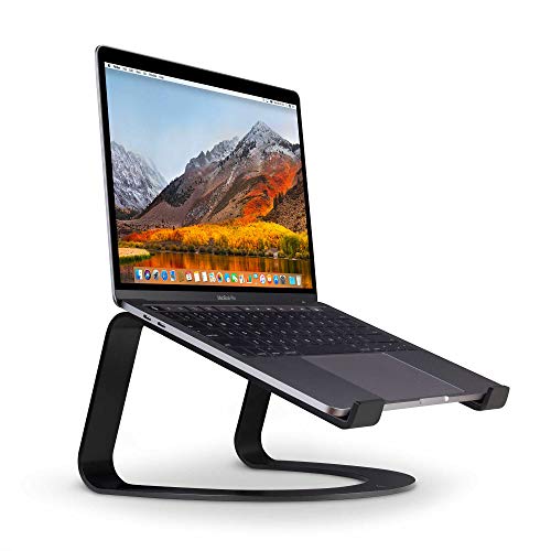 Twelve South Curve - Soporte de Aluminio para Apple MacBook y Ordenadores portátiles, Color Negro