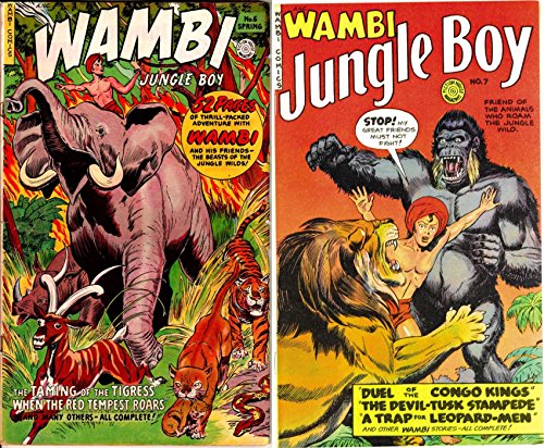 Wambi Jungle Boy. Issues 6 and 7. Features Taming of the Tigress, Duel of the congo kings and a trap for the leopard men. Golden Age Digital Comics Action and Adventure (English Edition)