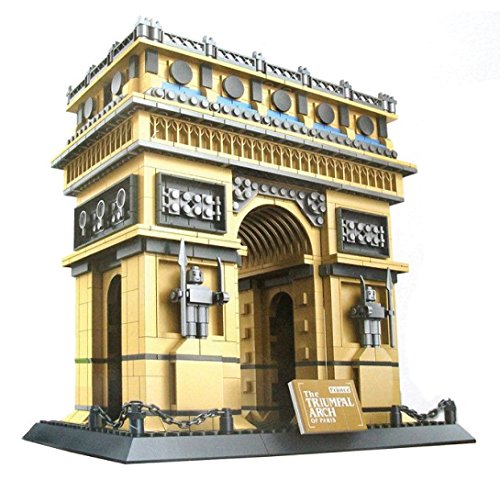 WANGE Arco del Triunfo de París. Modelo de Arquitectura para armar con bloques de construcción