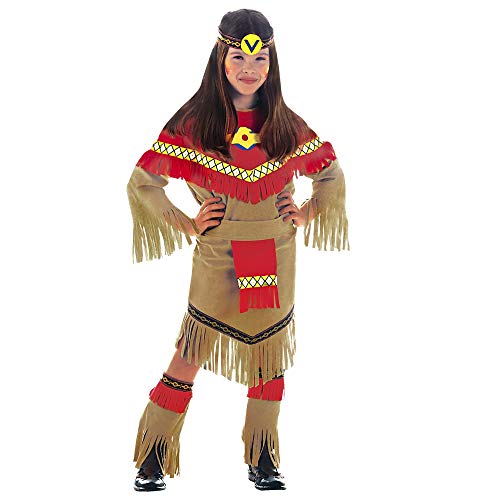 Widmann 36667- Ray of Moonlight disfraz de indio del salvaje oeste para niña, talla 8 - 10 años , 140 cm , color/modelo surtido