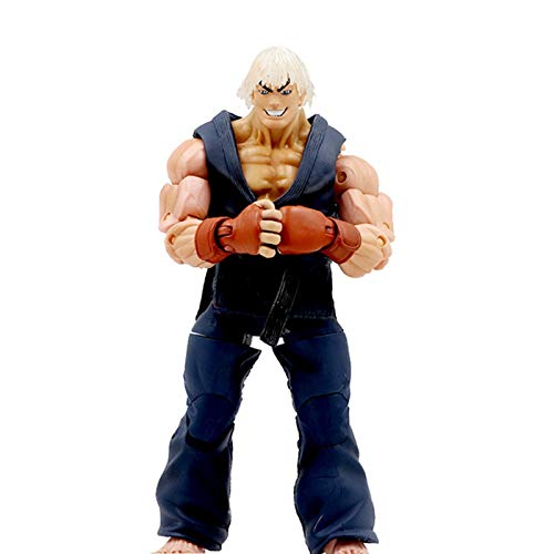 wohenhao Figura Street Fighter Ken Masters Juguetes Animado Caja de Regalo / 18cm