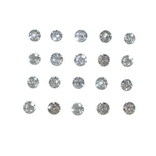 20 Piedras Lote 100% Natural 2.0mm Diamante Suelto VS Color GH Corte Brillante Redondo