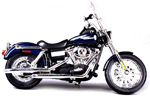 2006 Harley Davidson FXDBI Dyna Street Bob [Maisto 32325], Azul Metálico, 1:12 Die Cast