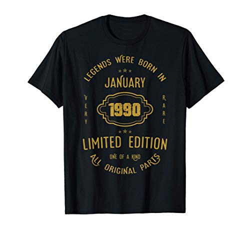 31 años de cumpleaños - Las leyendas nacen en enero de 1990 Camiseta