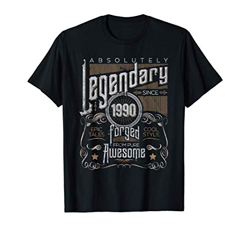 31º Regalo de cumpleaños 1990 Año de nacimiento, Vintage Camiseta