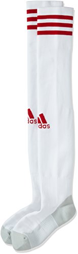 adidas ADI SOCK 18 Socks, Unisex adulto, White/Power Red, 3739