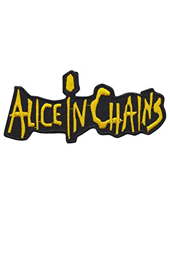 Alice In Chains Gold Sludge Metalg Patch Badge Embroidered Iron on Applique Souvenir Accessory