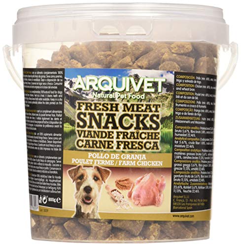 Arquivet Snacks para perro Carne fresca de pollo de granja 800 g