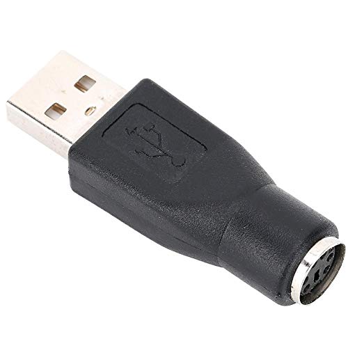 ASHATA PS-2 a USB, 5PCS USB Macho a para PS/2 Convertidor Adaptador Hembra para Teclado Ratón con Interfaz PS/2, Adaptador Cambiador convertidor PS/2 Macho Pequeño y portátil
