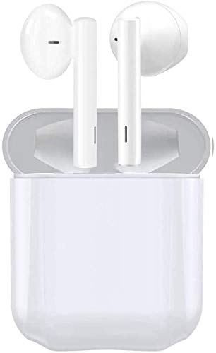 Auriculares Bluetooth Auriculares inalámbricos IPx7 a Prueba de Sudor Auriculares 3D estéreo a Prueba de Agua Toque Auriculares Deportivos Funciona Compatible con Android/iPhone
