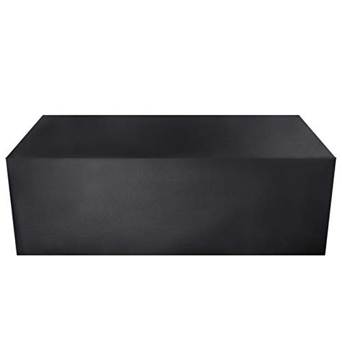 AWSAD Cubierta para Muebles de Patio, Muebles de Patio al Aire Libre Impermeables, 30 tamaños (Color : Negro, Size : 180x135x90cm)