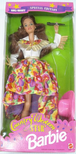 Barbie 1994 Country Western Star Walmart Special Brunette Hair by Barbie