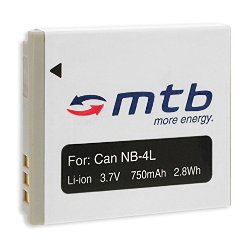 Batería NB-4L para Canon IXUS 30, 40, 50, 55, 60, 65, 70, 75. (Ver descripción)