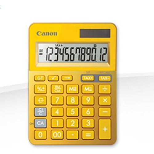 Canon - Ls-123k - calculadora (escritorio, basic calculator, metálico, amarillo, de plástico, botones, 16,4 x 5,3 mm)