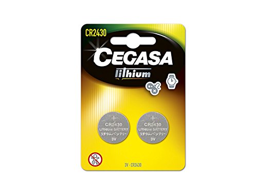CEGASA CR2430 - Pack 2 Pilas botón Litio, Color Verde