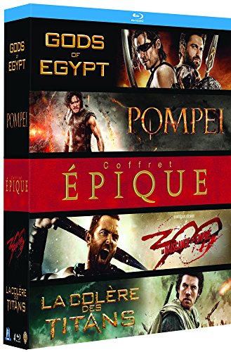 Coffret épique : Pompéi + Gods of Egypt + La Colère des titans + 300 : la naissance d'un empire [Francia] [Blu-ray]