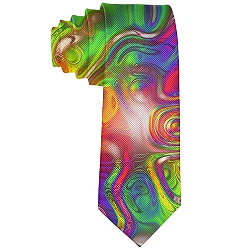 Corbata de arco iris de colores de corbata de moda para hombre Corbata de un tamaño