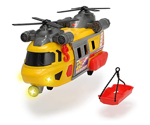 Dickie 3306004 Helicóptero de Rescate Action Series 30cm luz y Sonido