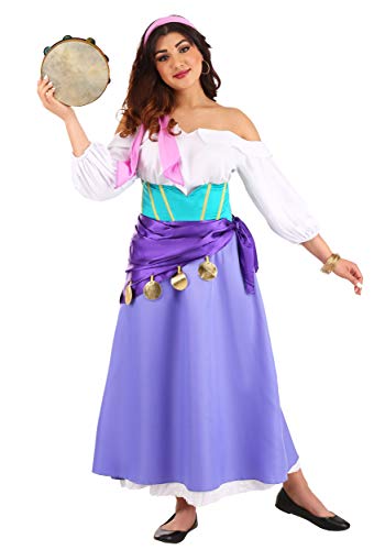 Disguise Disfraz de jorobado de Notre Dame Esmeralda para mujer - morado - M