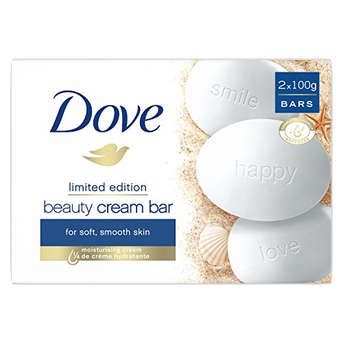 Dove Original Jabón en Pastilla para Piel Tersa y Suave con ¼ de Crema Hidratante - Pack de 2 x 100 gr