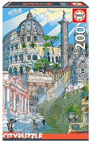 Educa Borras - Serie Citypuzzle, Puzzle 200 piezas, Roma (18468)